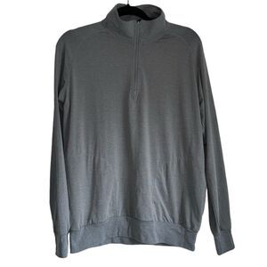 Travis Mathew Quarter zip Zachary Fleece Half Zip Sweatshirt grey size M men’s